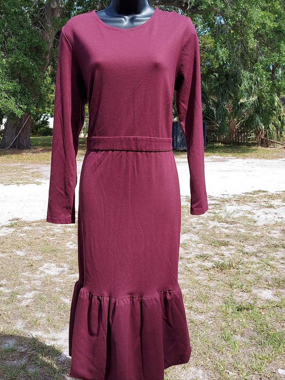 Chloe Kristyn  Burgundy dress  (size L)